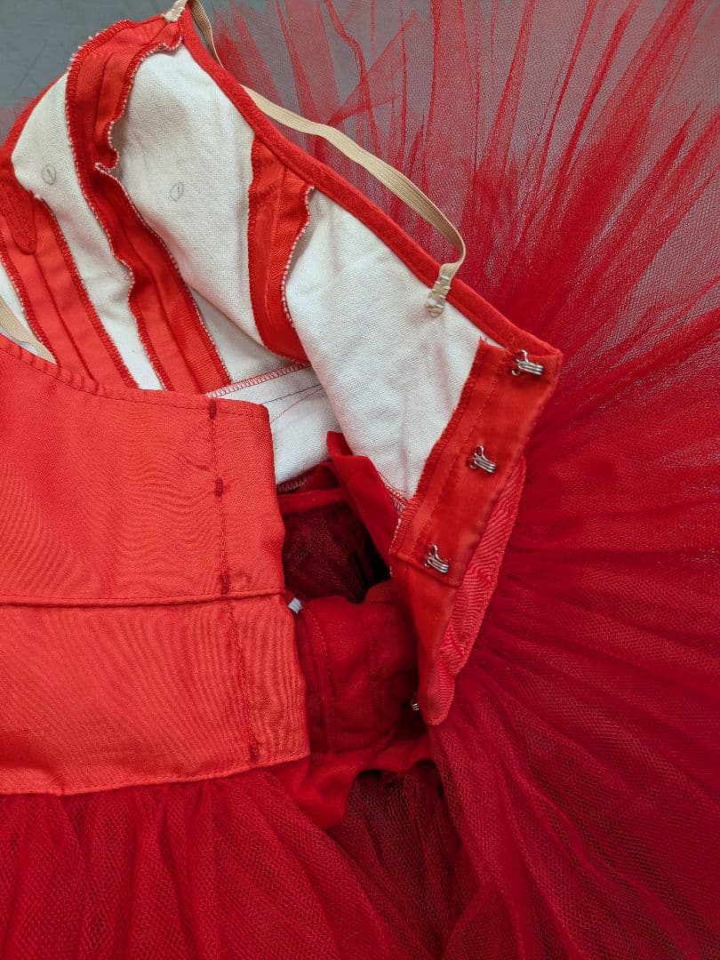 子供用 赤 チュチュ バレエ衣装 6着セット