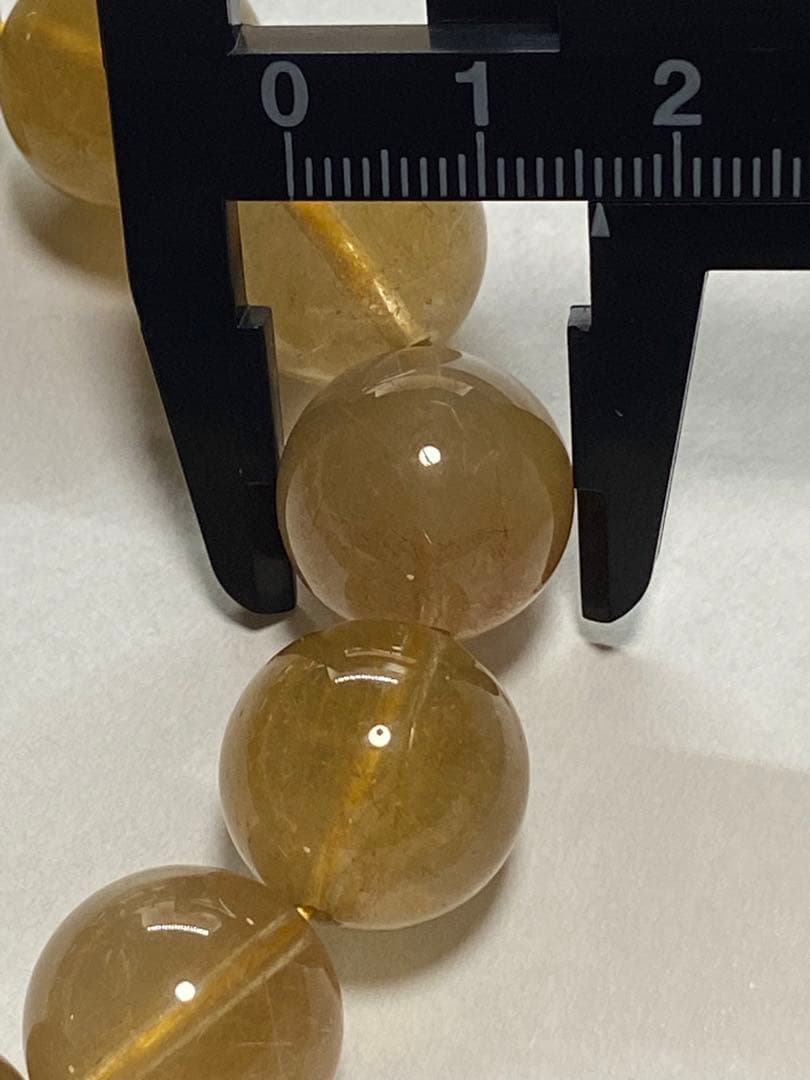 ゴールドルチル*16mm*天然石ブレス