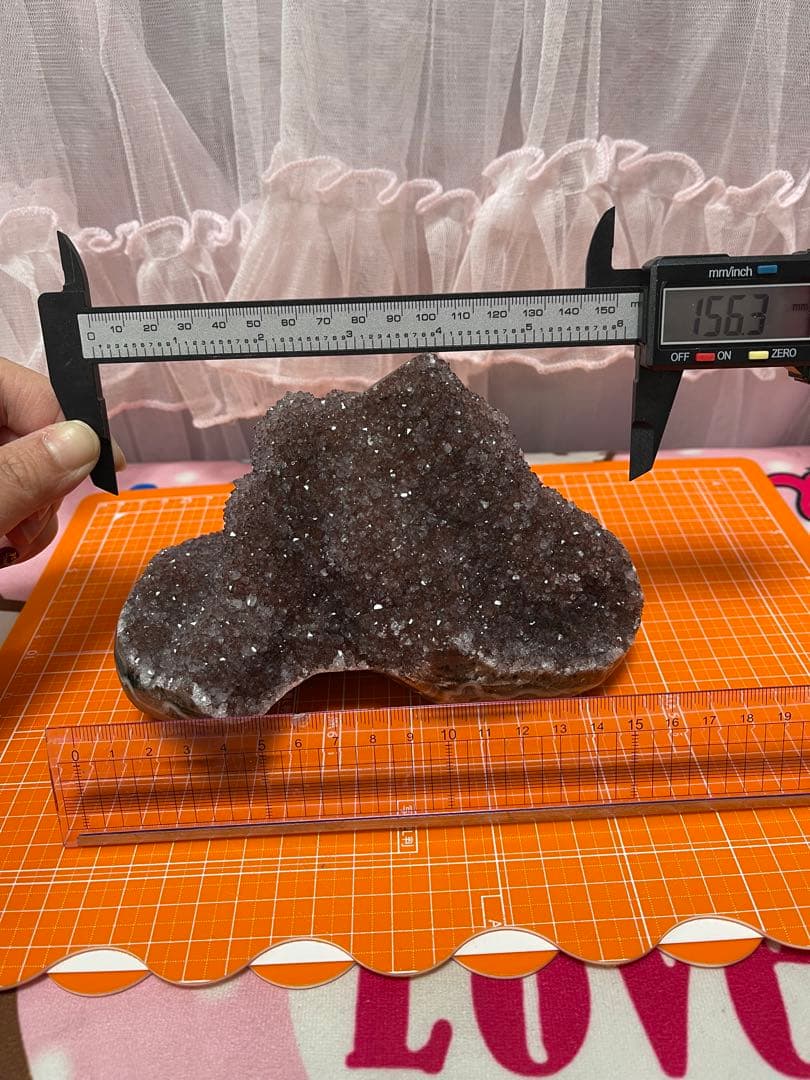 綺麗❣️原石 天然石浄化　ウルグアイ産 赤色アメジスト 水晶クラスター　⑧