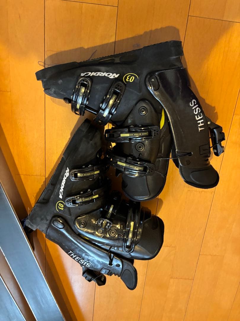 KAZAMA Winterhighのスキー板、ブーツ、ストックの3点セット