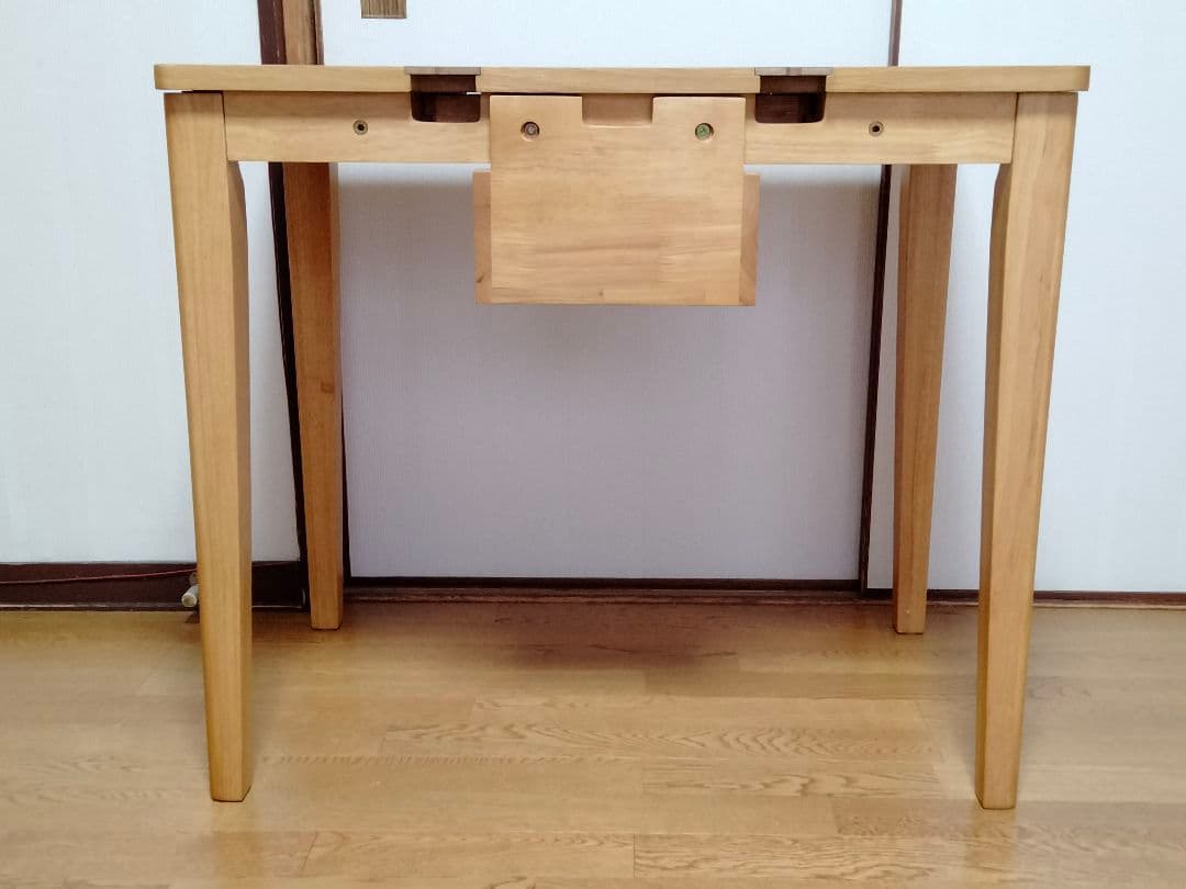 【美品】天然木 北欧スタイル オーク材 学習机 パソコンデスク 引き出し付き