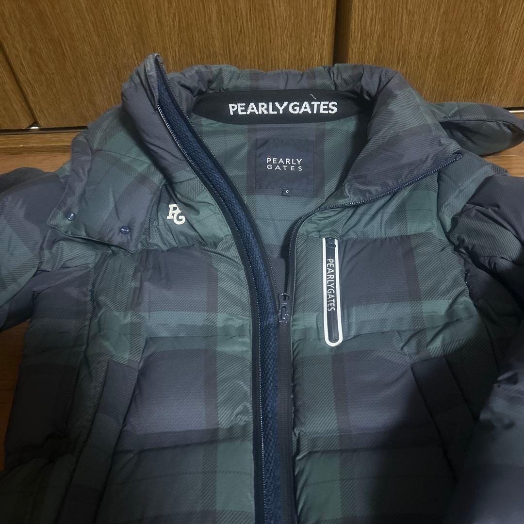 PEARLY GATES チェック柄ダウンジャケット サイズ0