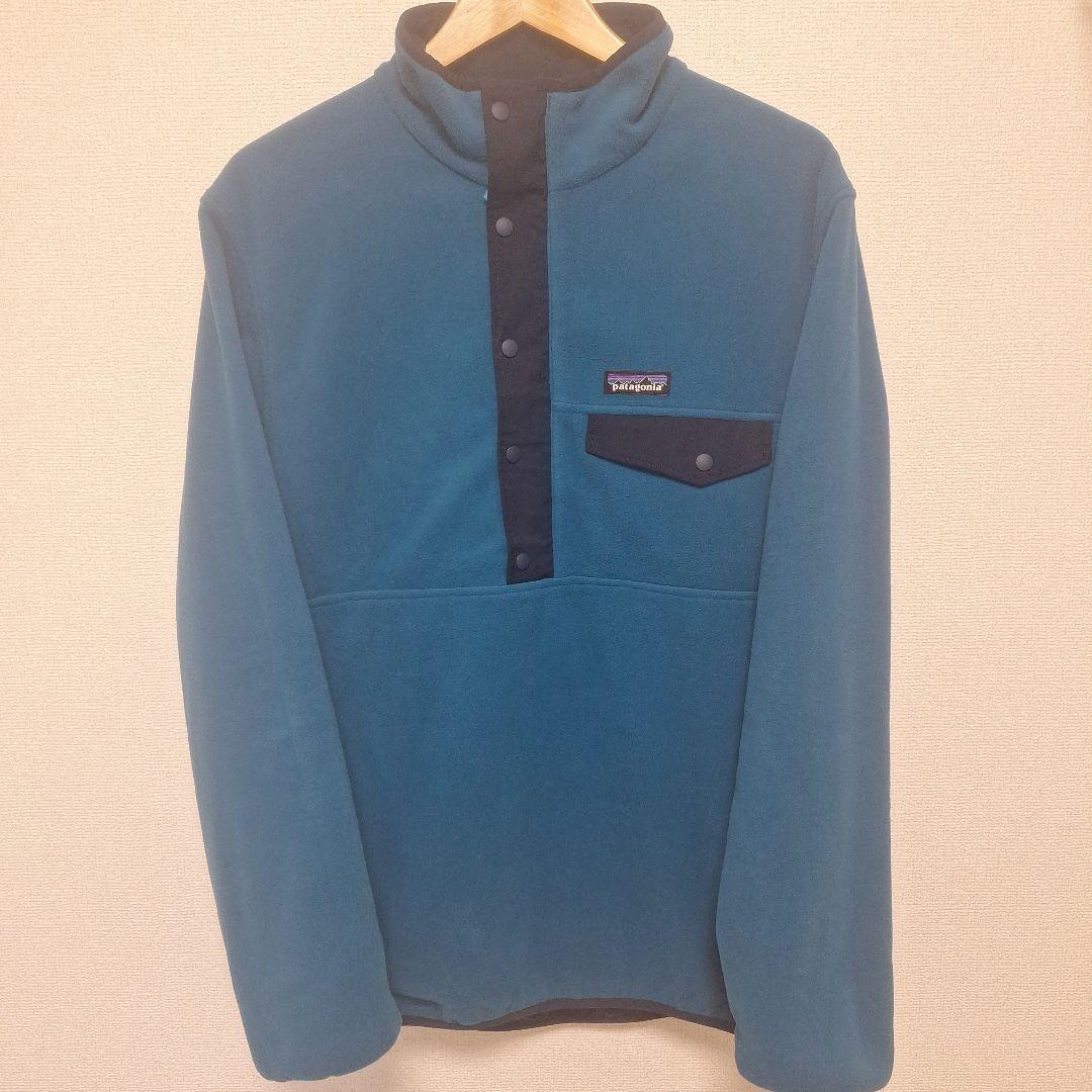 極美品Patagonia ネイビー ハーフジップ フリースジャケット　グリセード