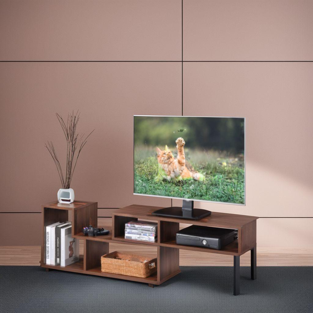 自在伸縮テレビボード 収納付 103150cm 50インチ対応 角度調整