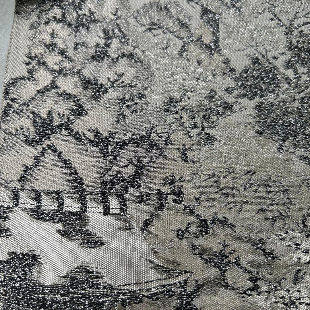 日本の風景 六通柄袋帯 淡いクリーム色1226