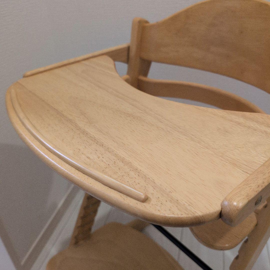 ぺ*ん様 【美品】大和屋　すくすくチェアイーエス　テーブル&ガード付き　ハイチェ