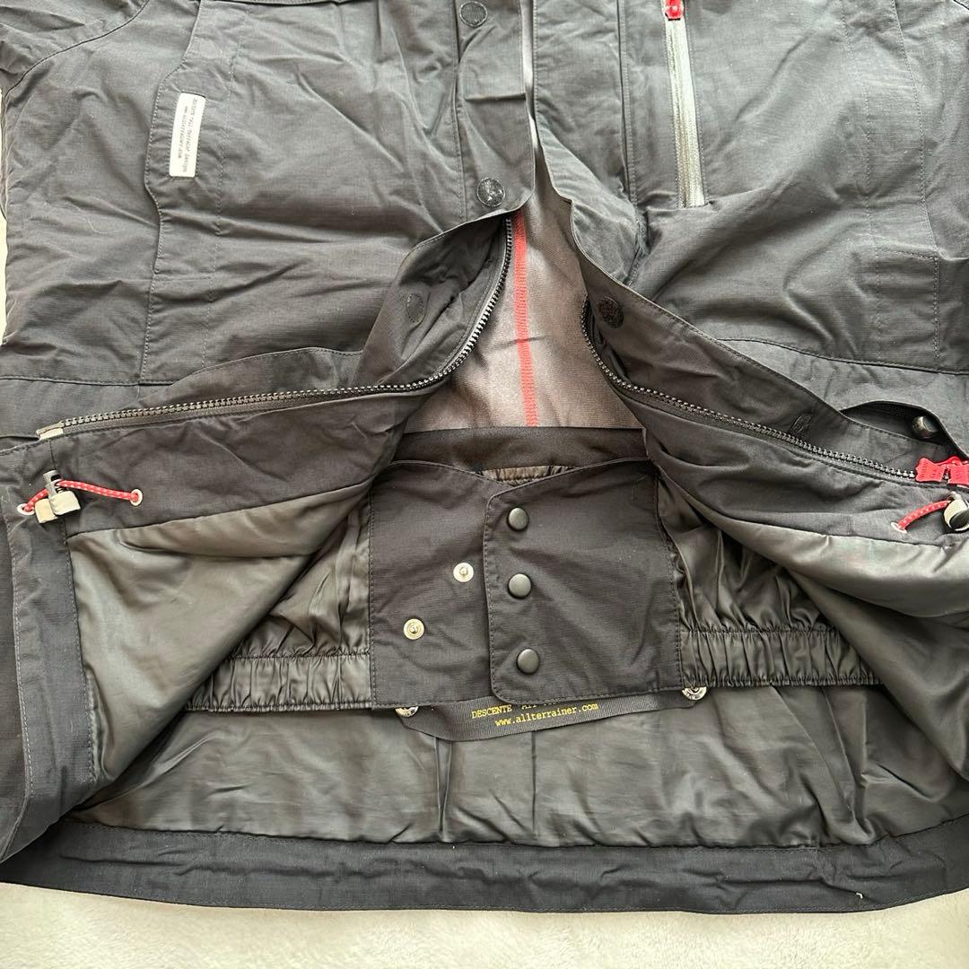 デサント オルテライン　スキーウェア（L相当）黒　裏起毛　ナイロン