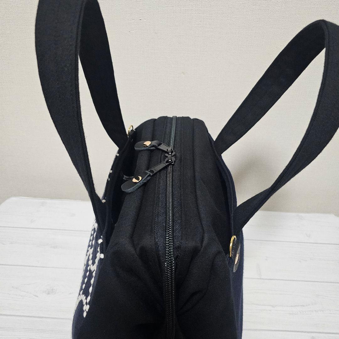 t.ぽってりボストンL タンバリン ネイビー ミナペルホネン