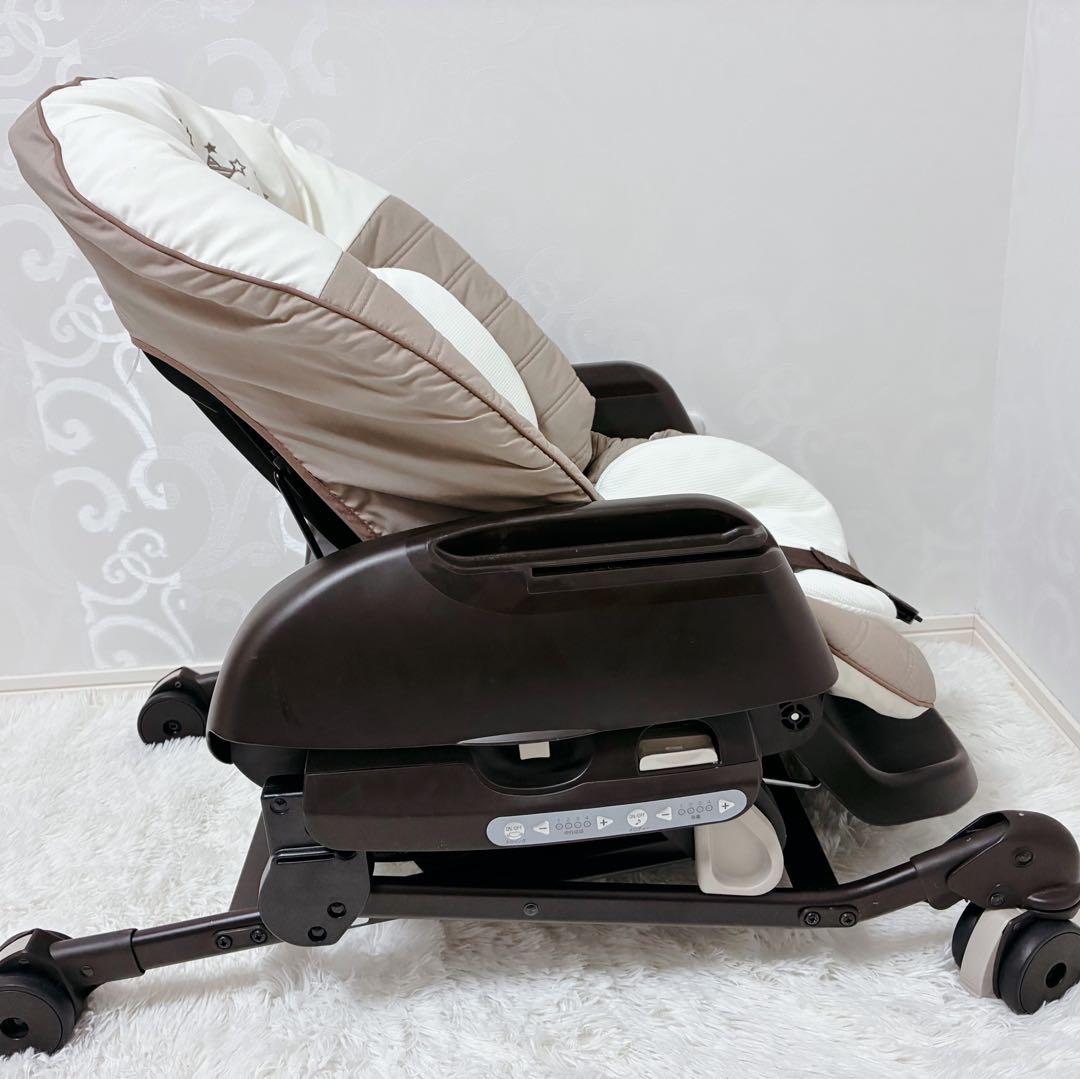 【良品】Combi コンビ ネムリラAT 新生児 自動 ハイローチェア
