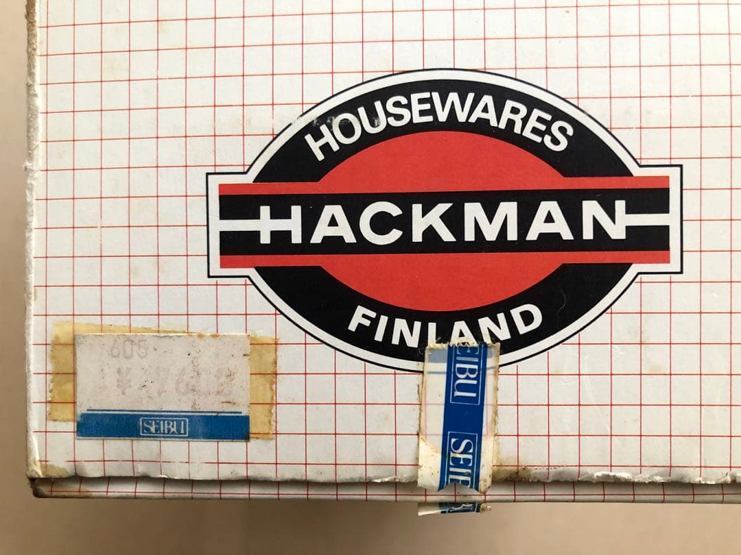 【未使用品】アラビア ARABIA ホーロー両手鍋 ／ホワイト HACKMAN