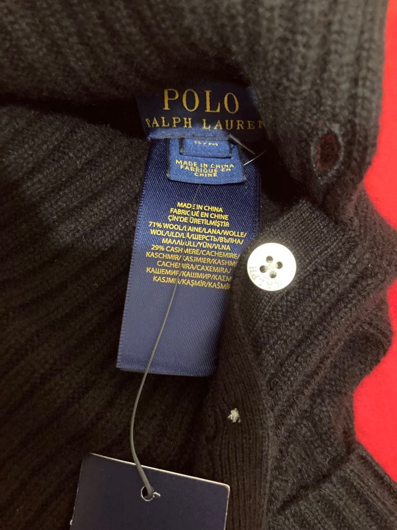 Polo Ralph Lauren ブラックスカルボーンニットセーター犬服