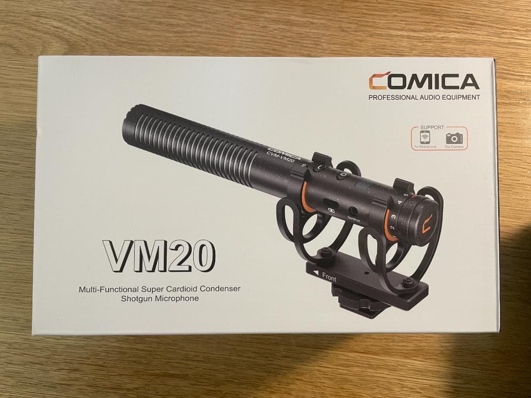 【未使用に近い】COMICA VM20 ショットガンマイク／おまけ付き／動作良好