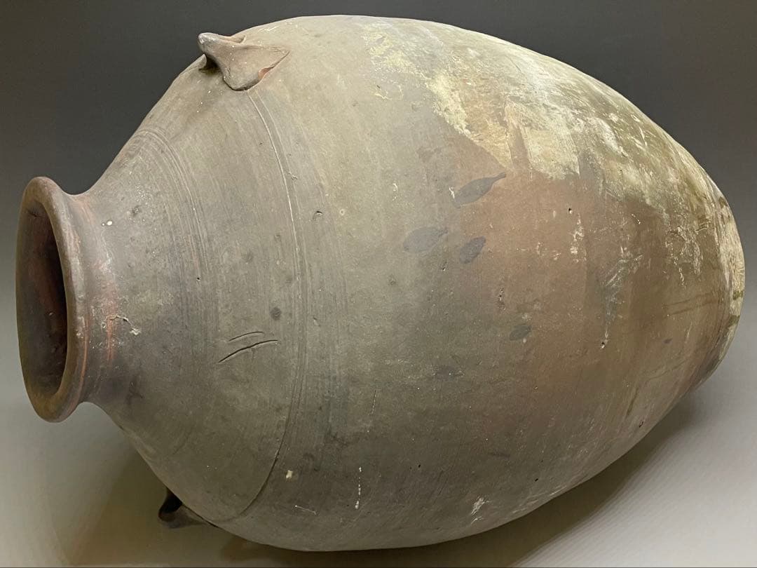 古南蛮　双耳南蛮壺　双耳壺　耳付壺　特大　43cm p3308