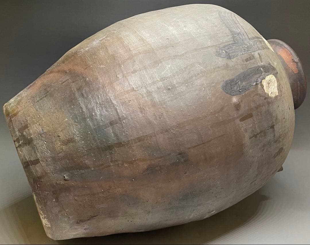 古南蛮　双耳南蛮壺　双耳壺　耳付壺　特大　43cm p3308