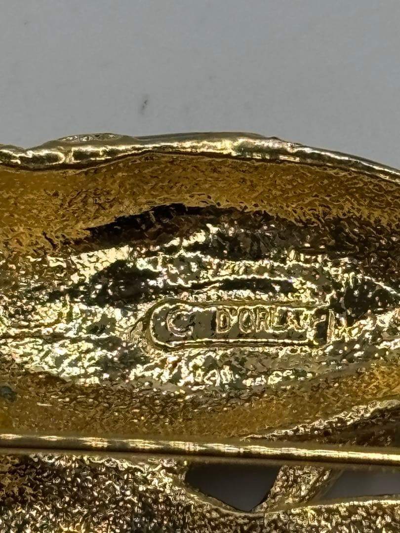 D’ORLAN　ドーラン　ブローチ　小鳥　ヴィンテージ　エナメル　ラインストーン