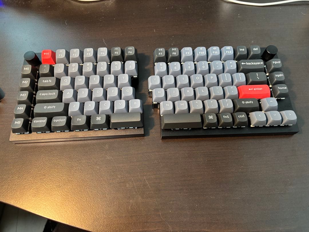 Keychron Q11 分割キーボード US配列 有線 赤軸