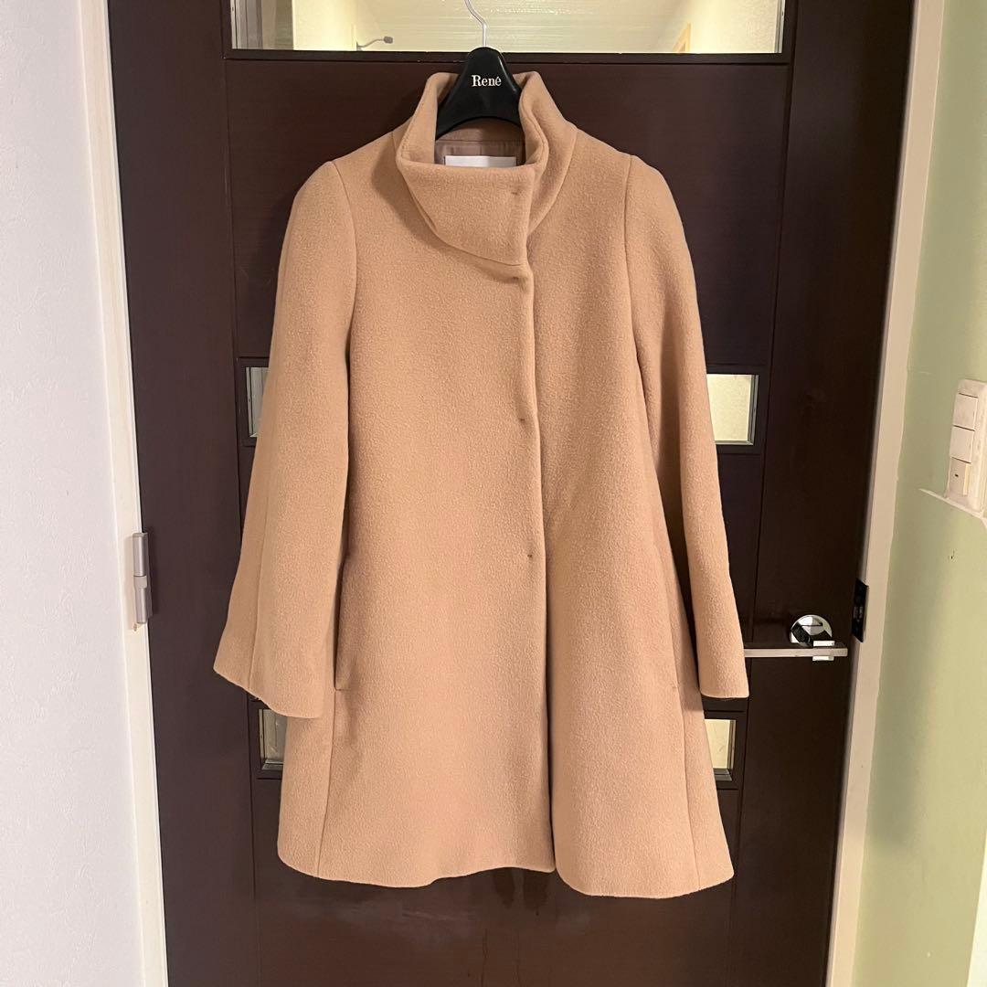 新品☆ ANAYI ウールビーバースタンドカラーロングコート/セオリー、23区