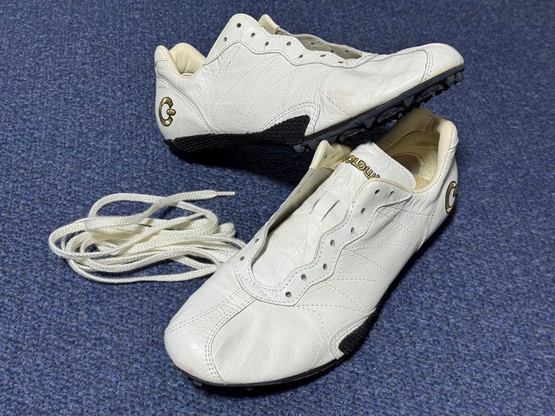 GOLDWIN カンガルー革のホワイト 陸上競技スパイク 短距離用 26.0cm