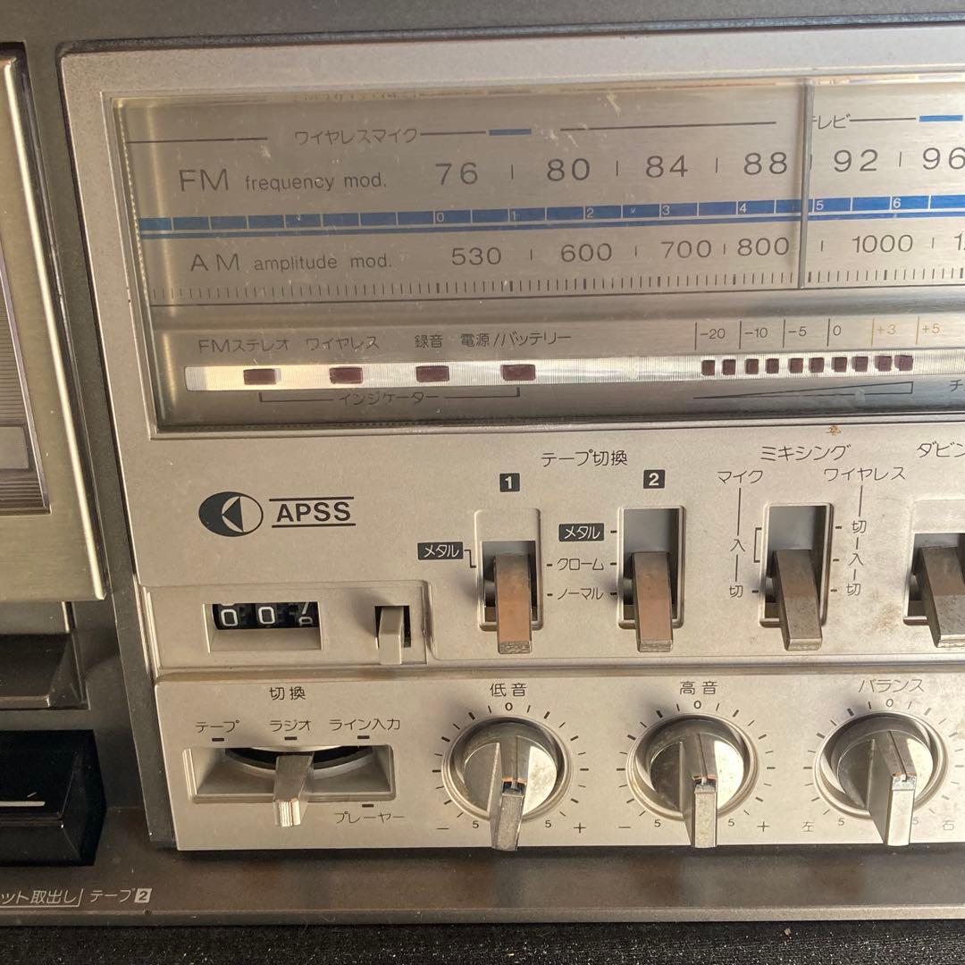 【訳あり】シャープ サーチャーW ラジカセ　GF-868