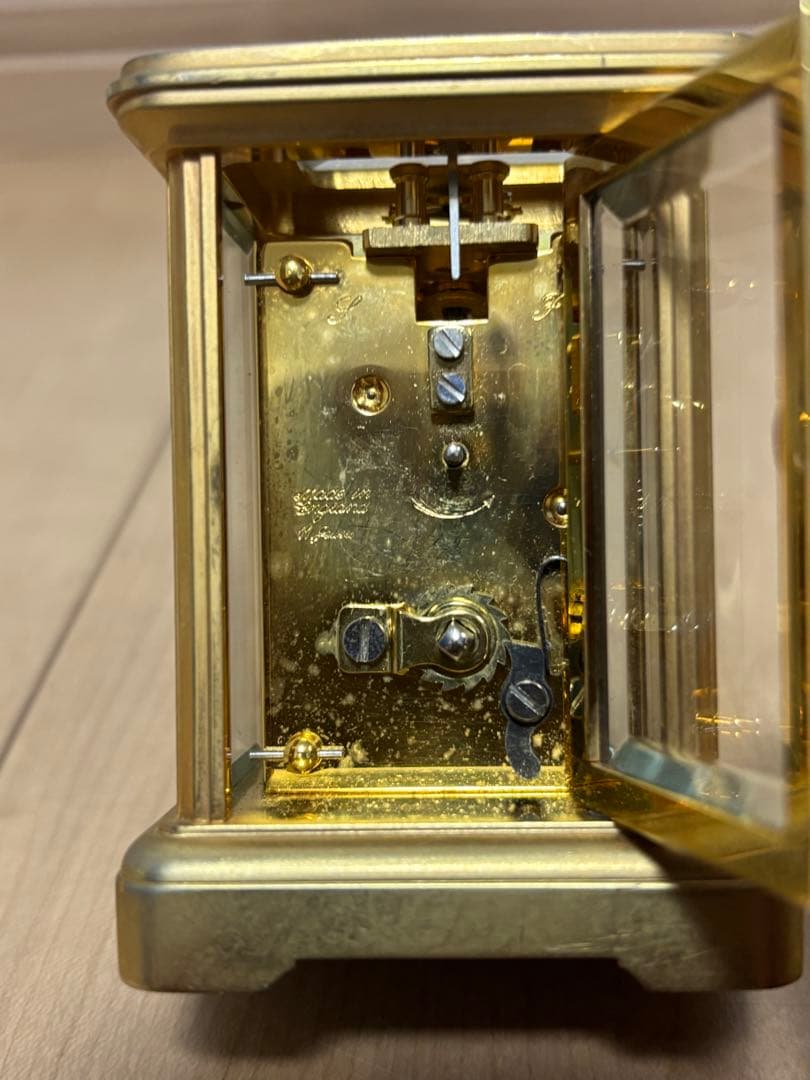 英国製 マッピン＆ウェッブ　キャリッジクロック　キー無し　非稼働品