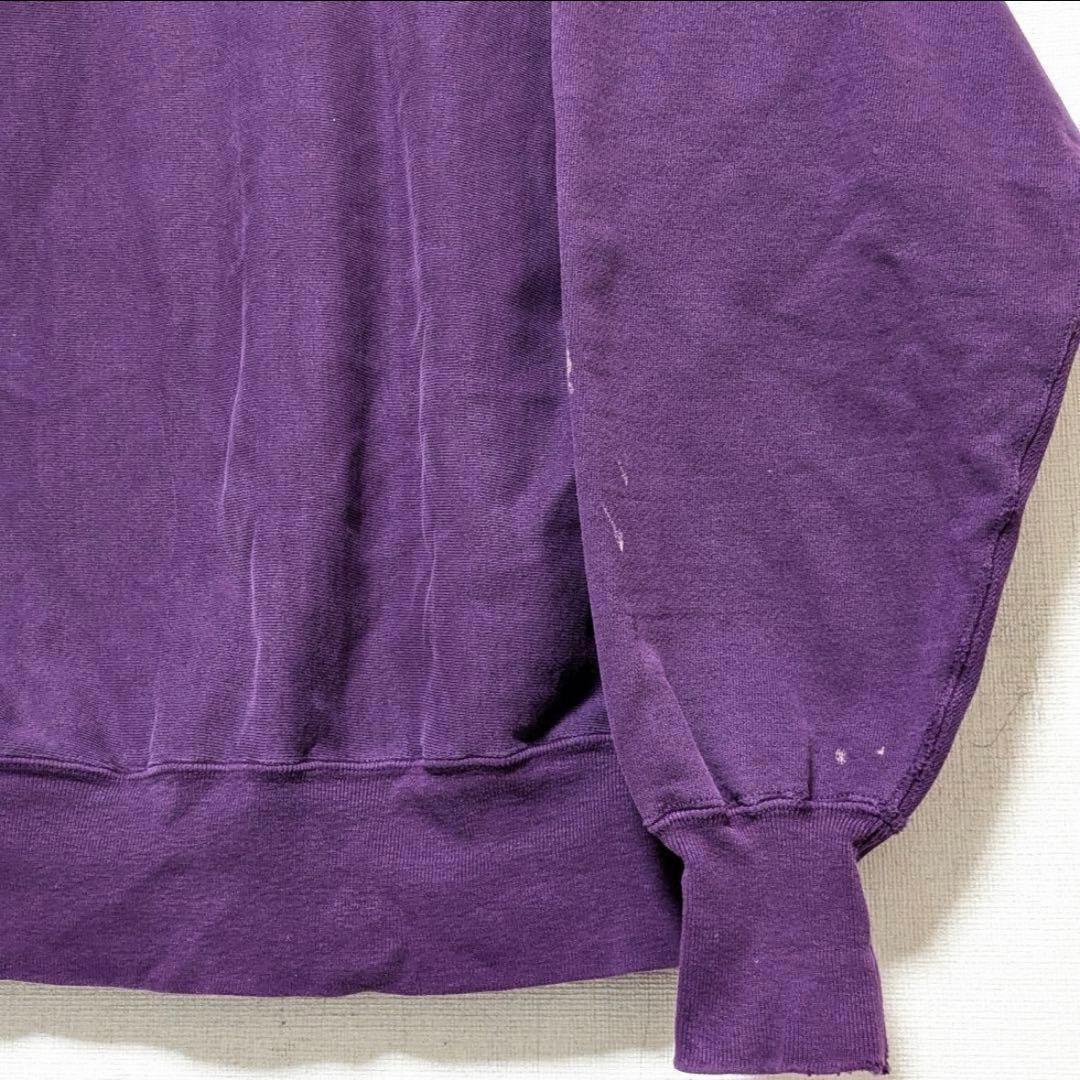 【激レアヴィンテージ古着】90sチャンピオンリバースウィーブIOWAボロ茄子紺