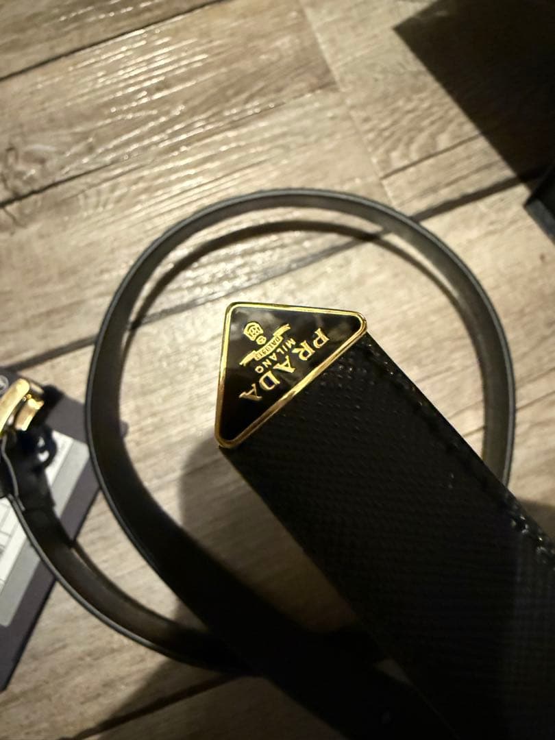 PRADA サフィアーノレザー ベルト 80サイズ