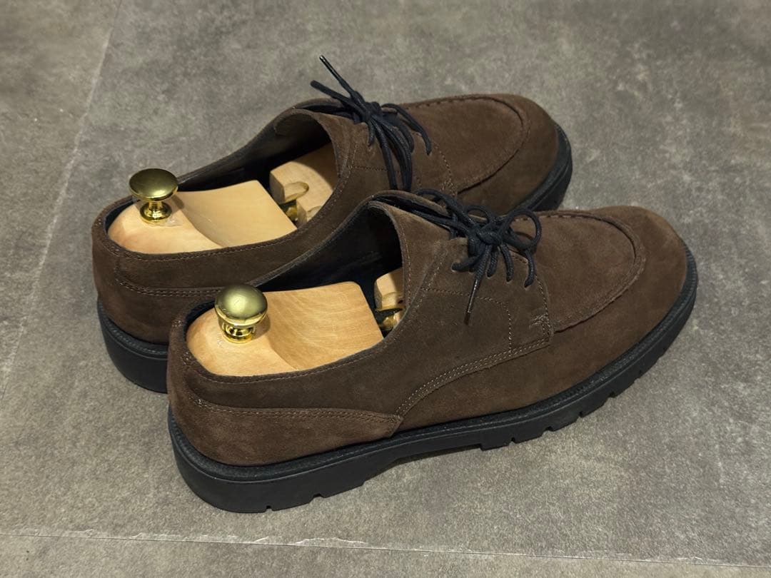 極美品　KLEMANクレマン　スエード　ダークブラウン　サイズ41 使用感極少