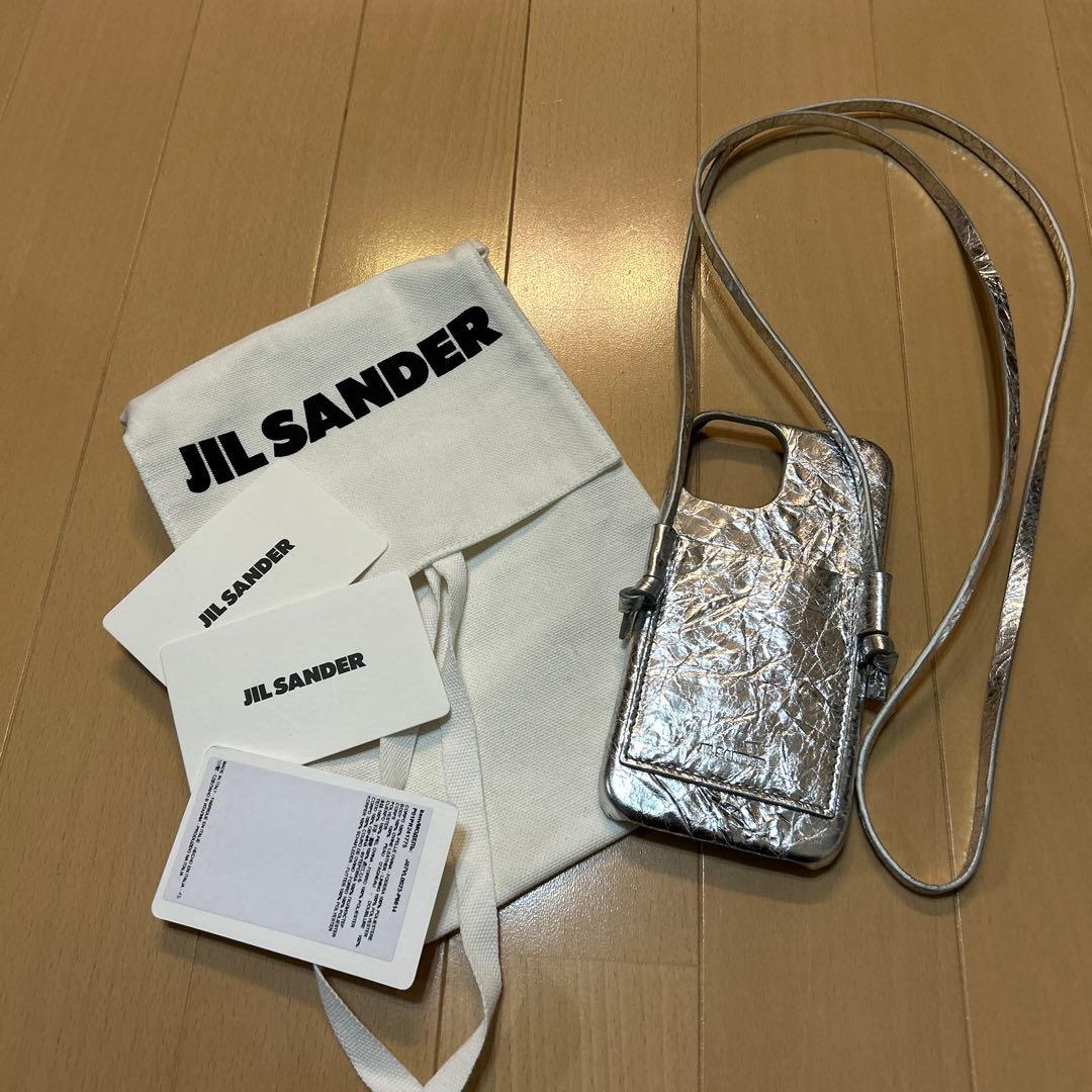 最終値下げ！JIL SANDER シルバー スマホショルダーバッグ