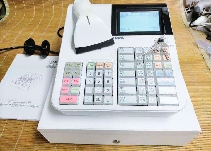 クローバーレジスター JET-670スキャナ付き　PC連携送料込　900700