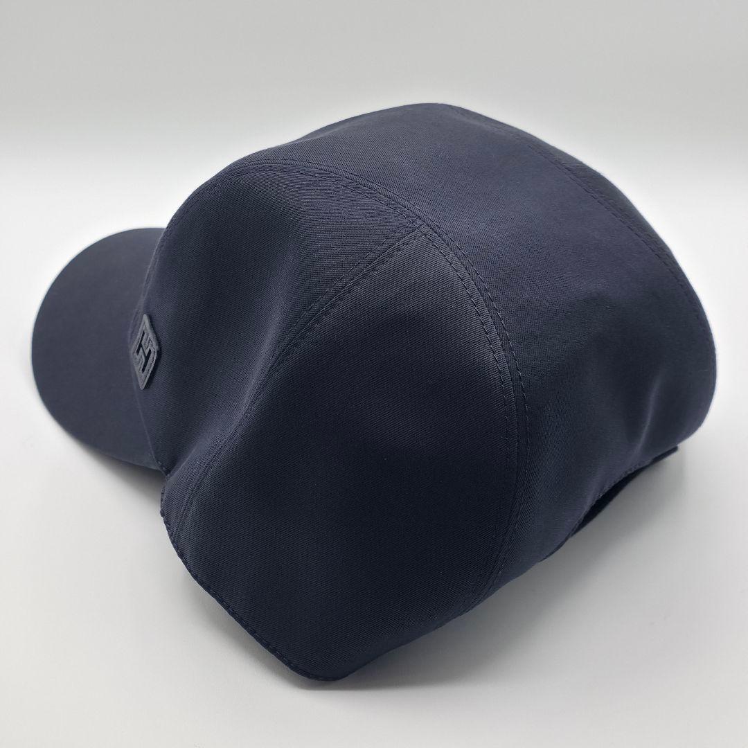 HERMES マイルス Hカット ベースボールキャップ ダークネイビー エルメス