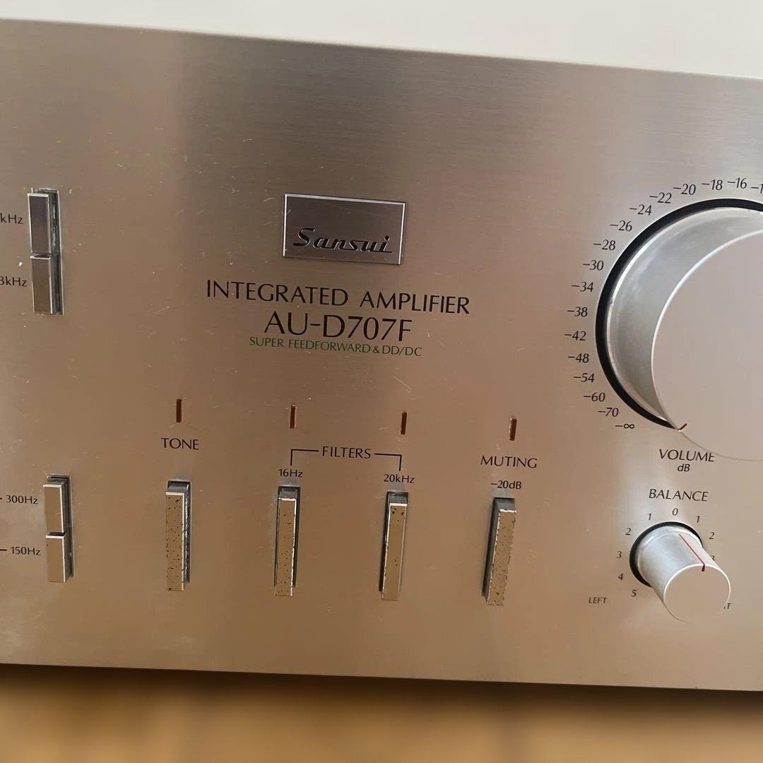 Sansui AU-D707F プリメインアンプジャンク品電源入りません。