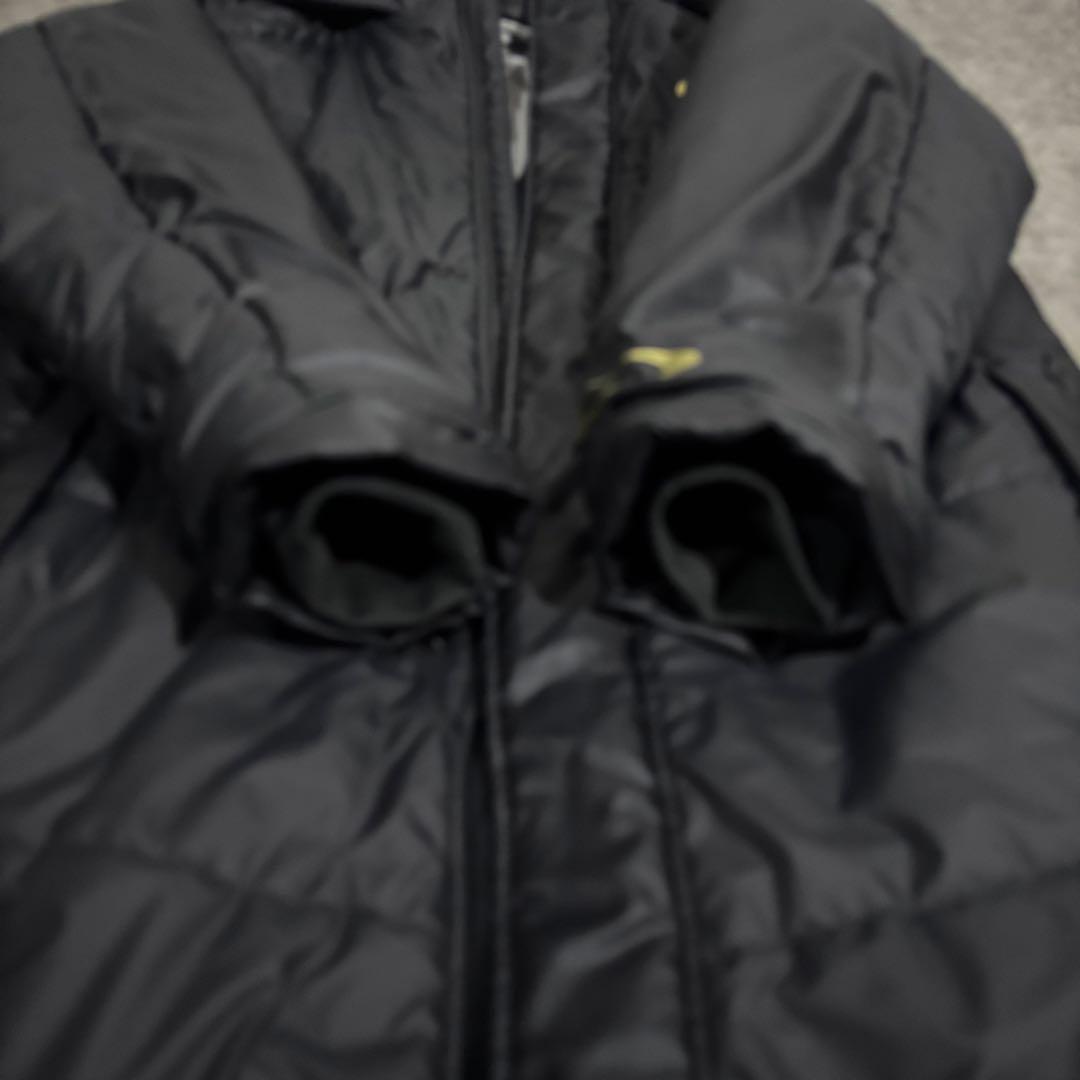 美品OAKLEY オークリー ベンチコート XL ロングコート フード付 ロゴ