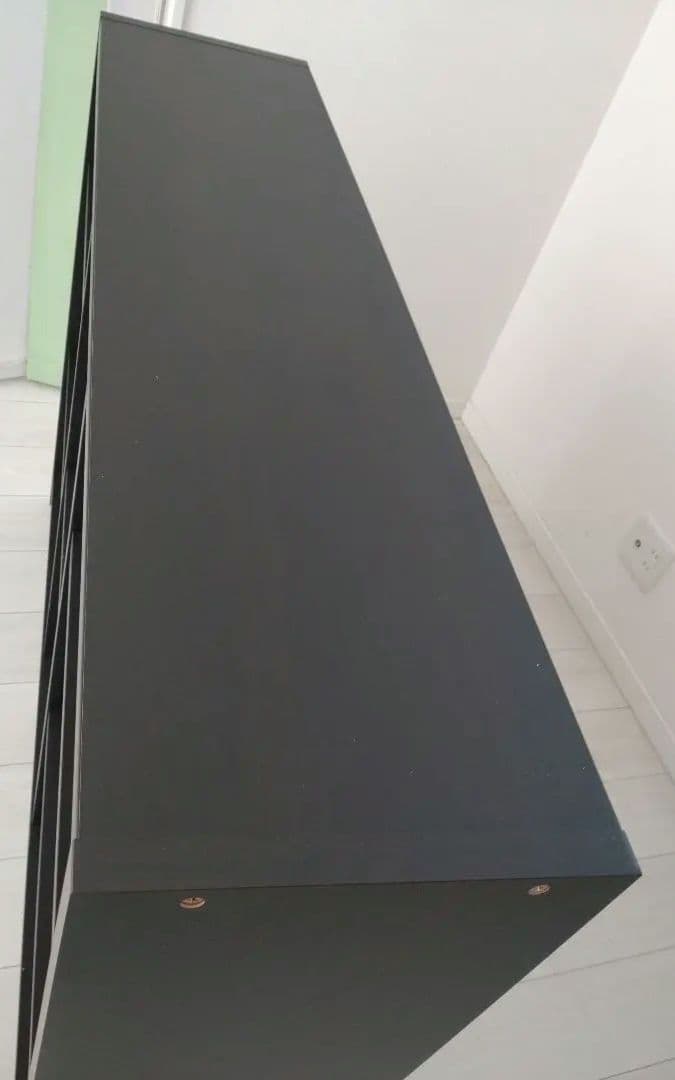 ダークブラウン 本棚 高さ調整可能あり　木製