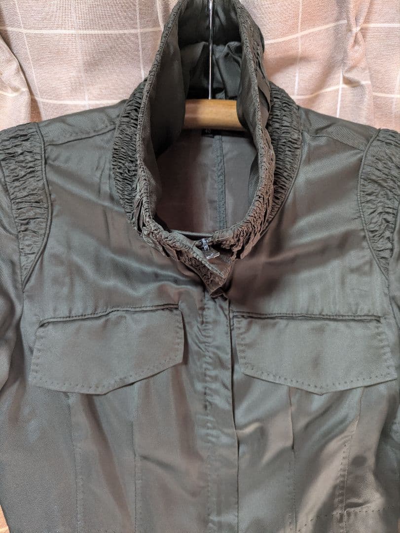美品　GUCCI 長袖シャツ ジャケットサイズ40 オリーブグリーン