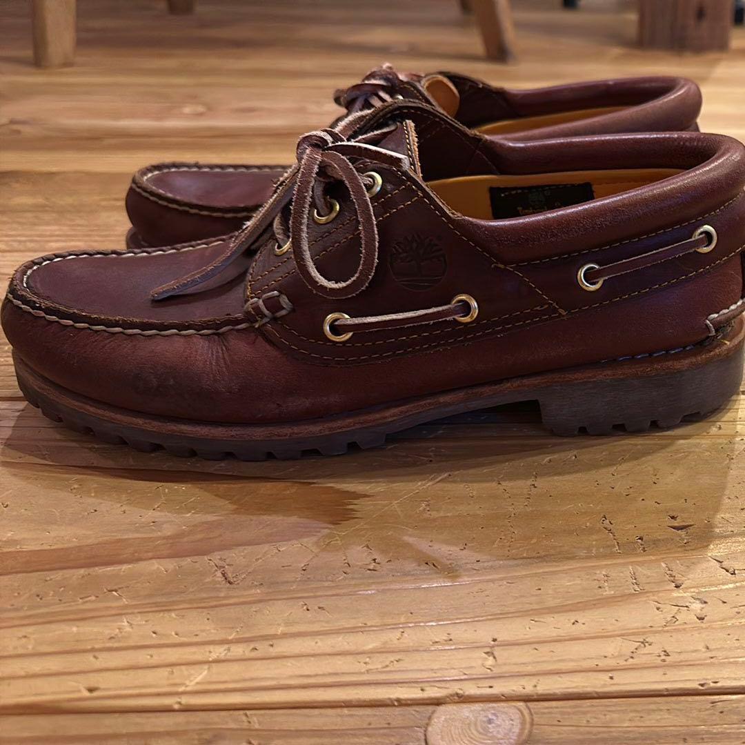 て*る様 Timberland 3 eye バーガンディー