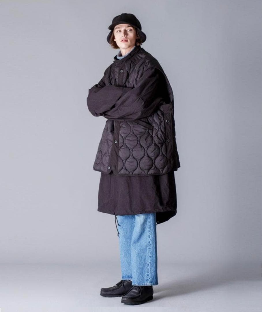 VICTIM M65 BIG COAT＆ QUILTED BIG VEST
