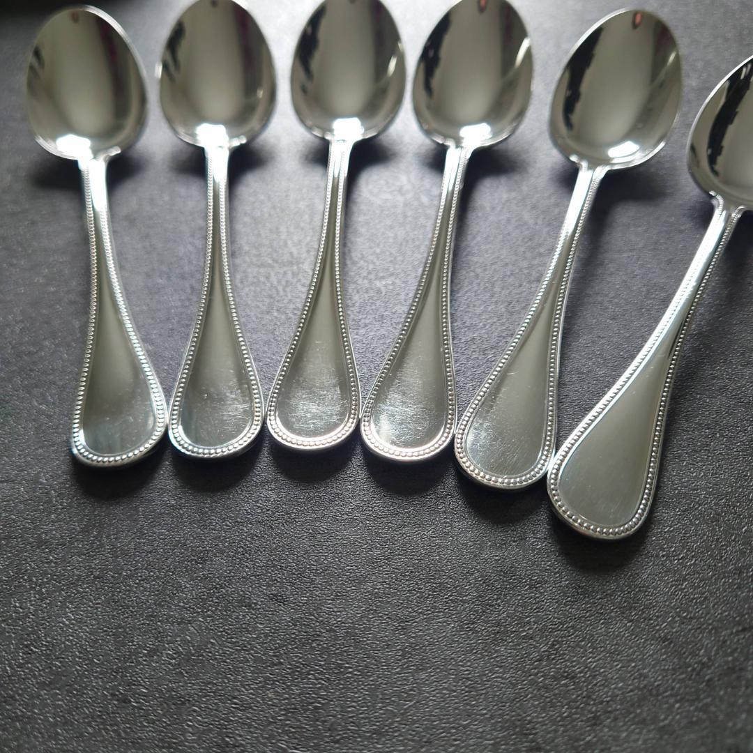 美品 クリストフル パール コーヒースプーン 6点