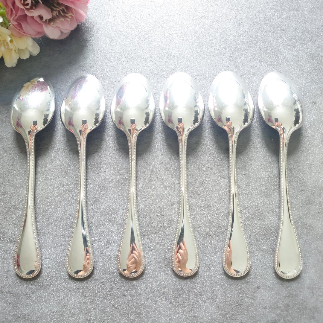 美品 クリストフル パール コーヒースプーン 6点