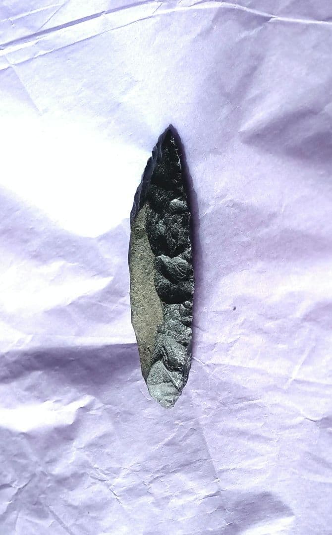 サヌカイト 石器 365 h 槍 模写