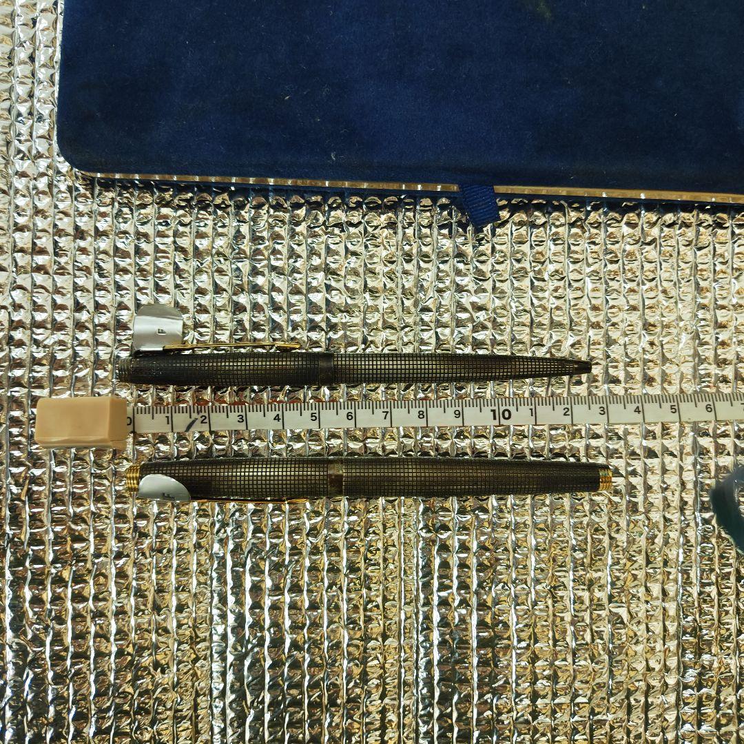 パーカー　シルバー万年筆ボールペンセット　AUST製