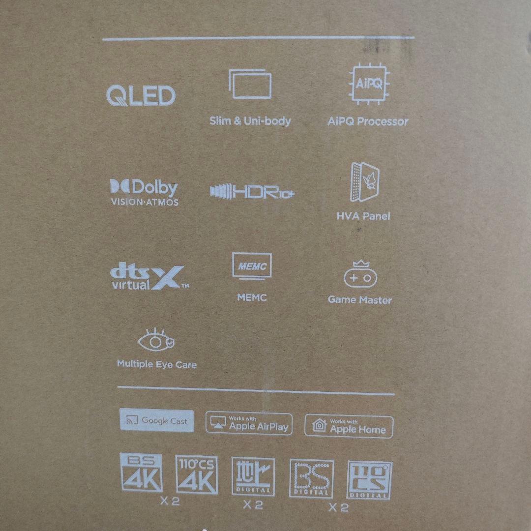 TCL 50P7K 50インチ 4Kスマートテレビ