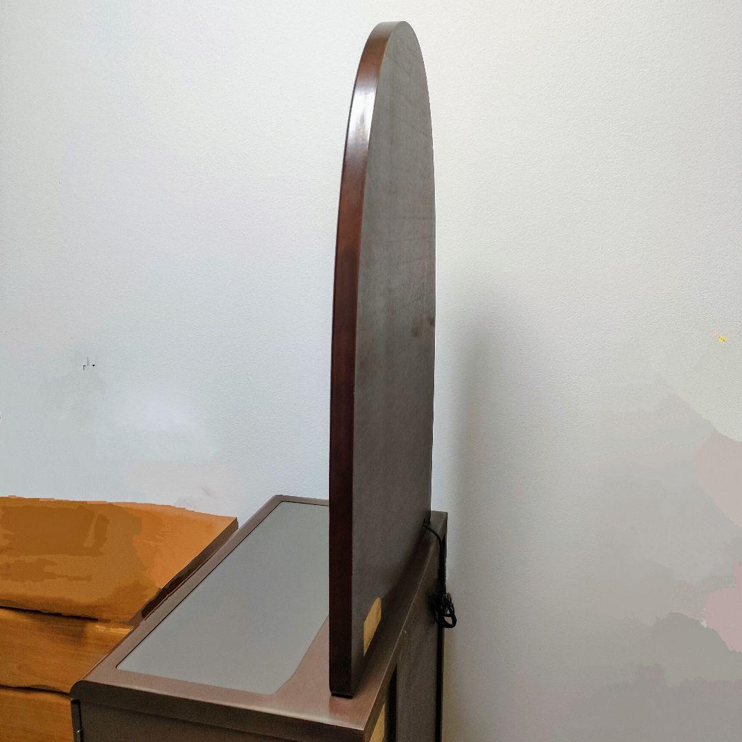 ♥美品 大塚家具 ドレッサー 背もたれイス 鏡台 チェア 高級 ロック引出 電源