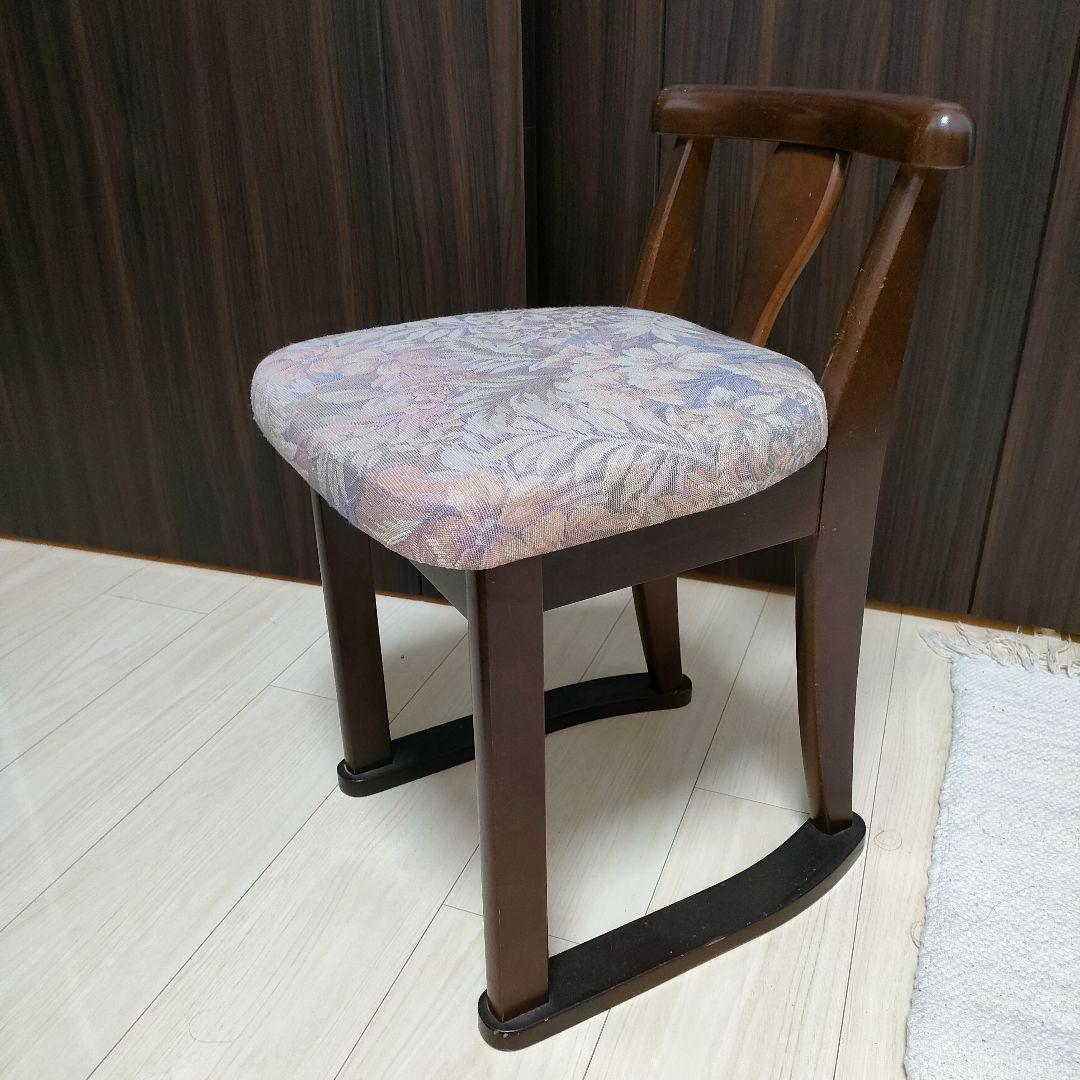 ♥美品 大塚家具 ドレッサー 背もたれイス 鏡台 チェア 高級 ロック引出 電源