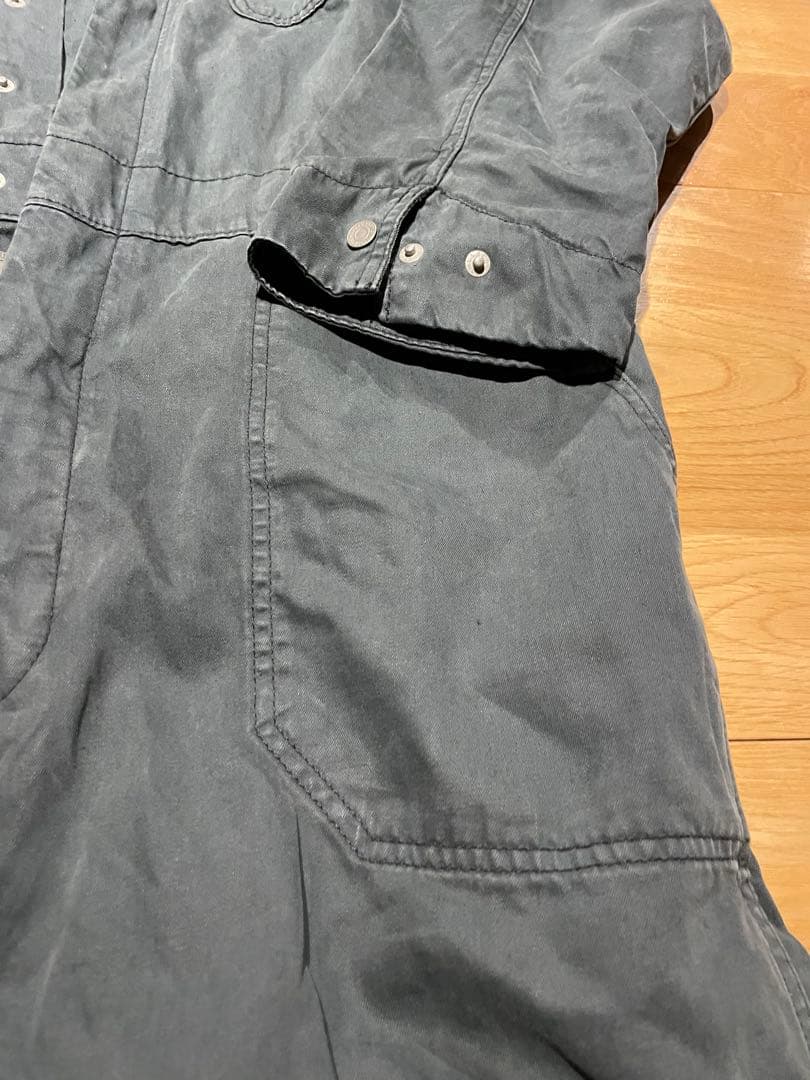 デカサイ LEVI STRAUSS グレー オーバーオール Lサイズ