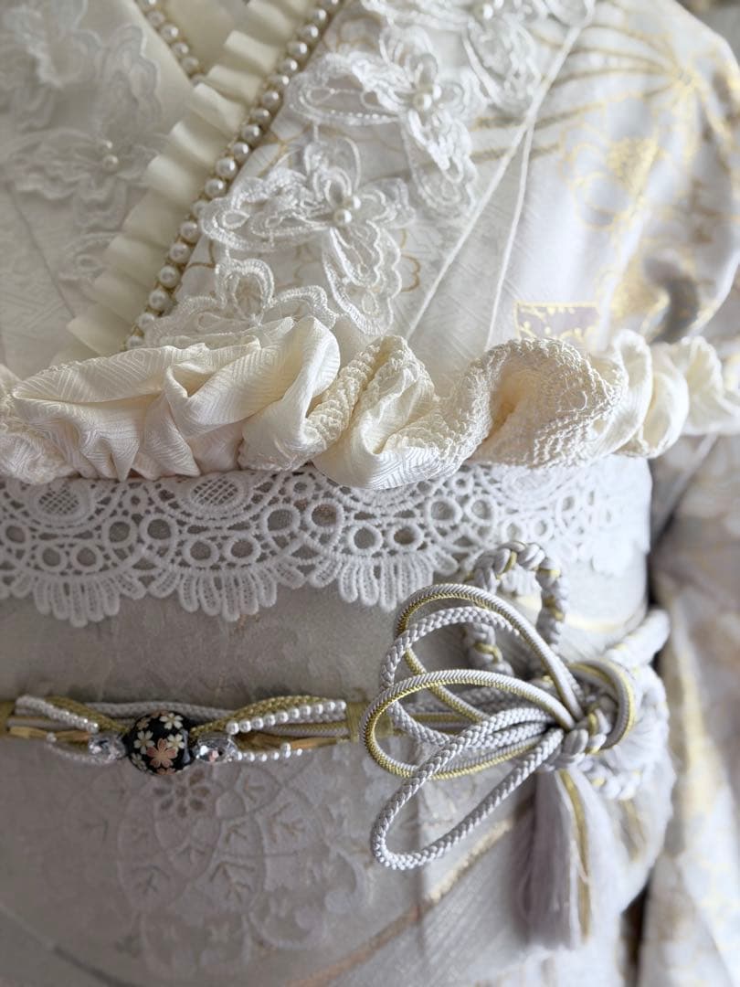 amin0116　高級振袖　白生地　フルセット　すぐ発送可能