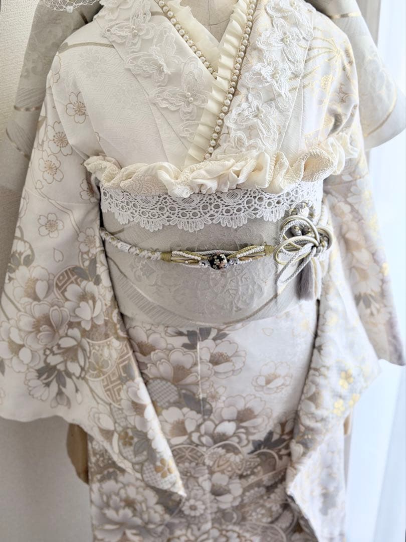 amin0116　高級振袖　白生地　フルセット　すぐ発送可能