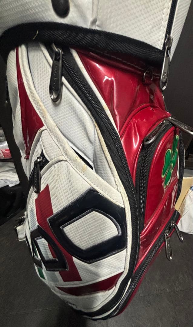 BALDO キャディバッグ ホワイト グリーン レッド