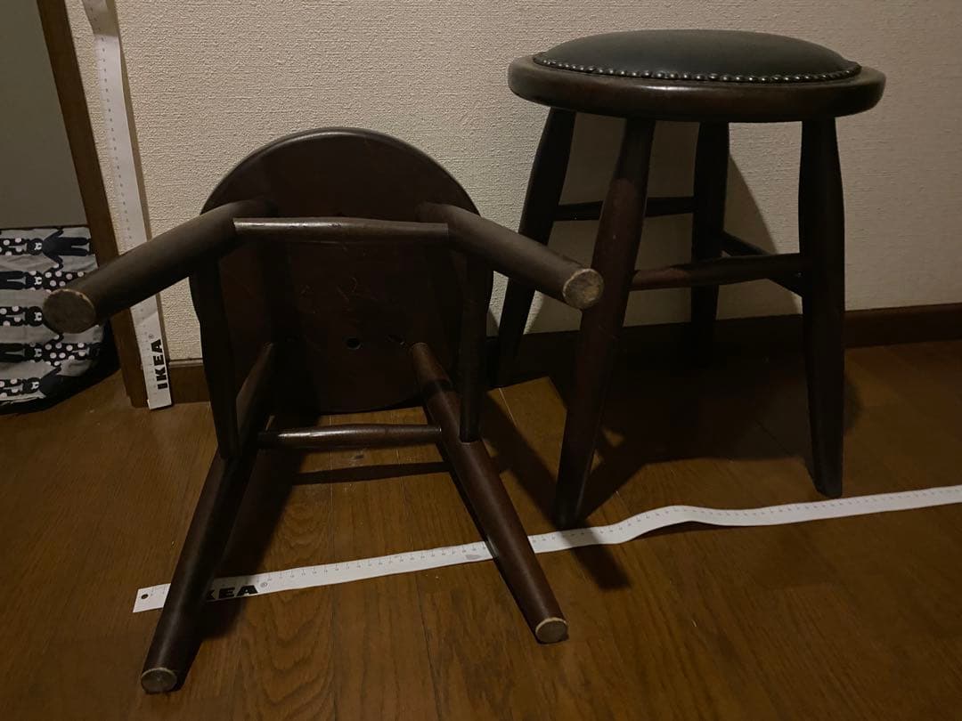 丸椅子ビス打ちスツール 2脚セット秋葉原直接渡し