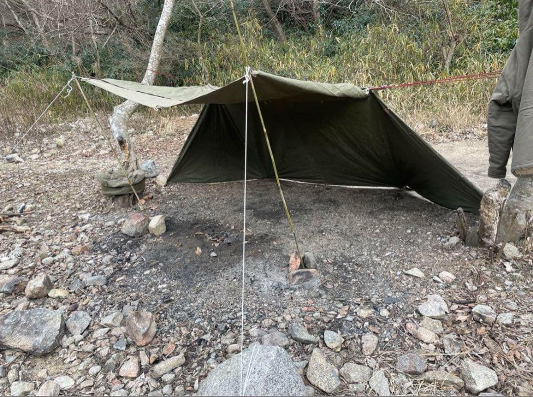 超激レア　40’s US シェルターハーフ　パップテント　軍幕　ビンテージ