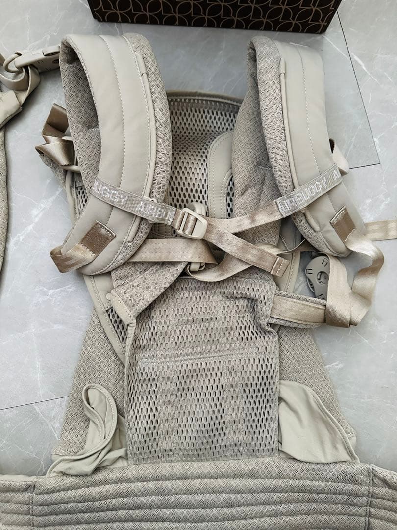 【美品✨】A.B.C. エアバギー抱っこ紐 ベージュ＋ラルフローレン洋服セット